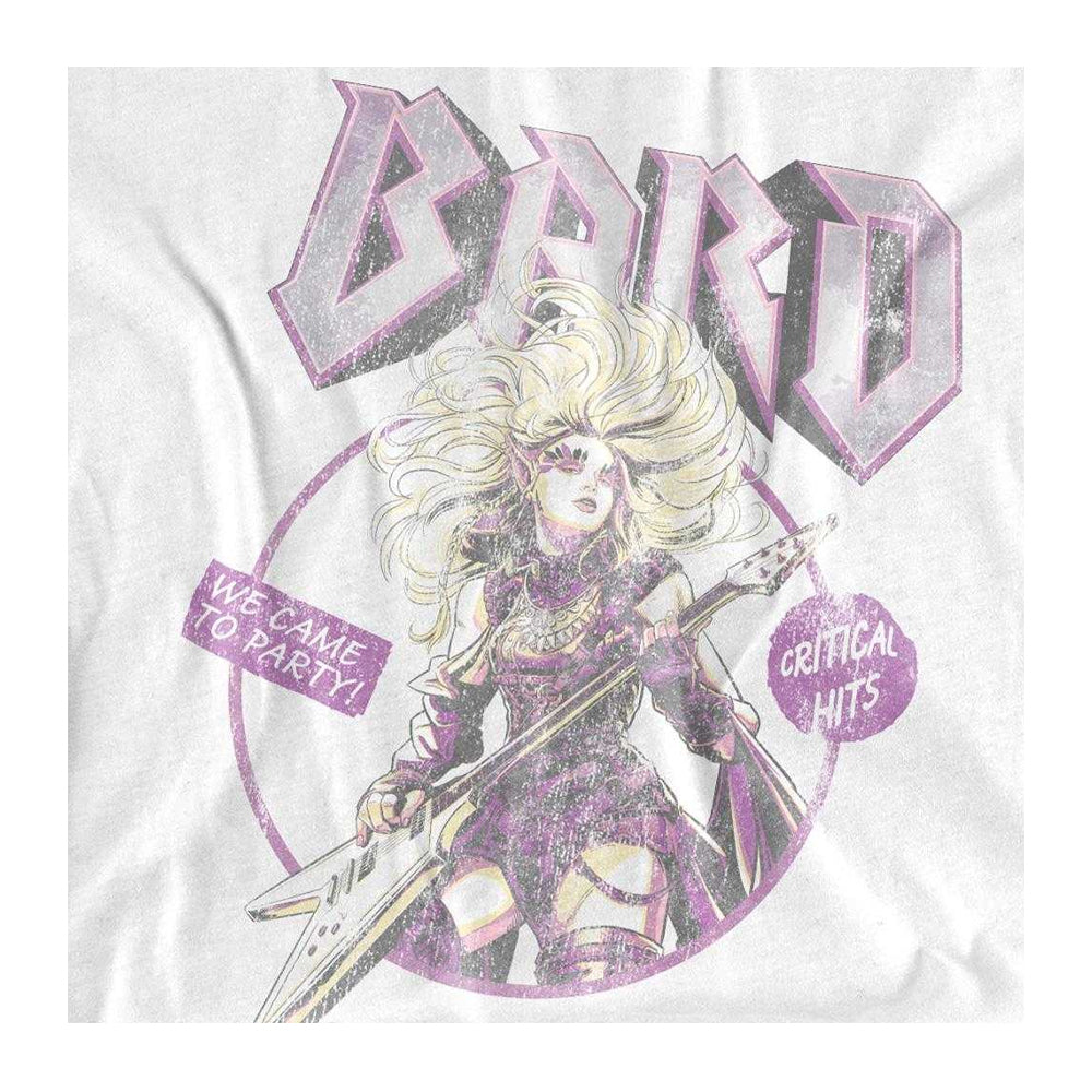 White - Side - Dungeons & Dragons Unisex Adult Bard Glam Rock Tour Long-Sleeved T-Shirt