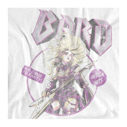 White - Side - Dungeons & Dragons Unisex Adult Bard Glam Rock Tour Long-Sleeved T-Shirt