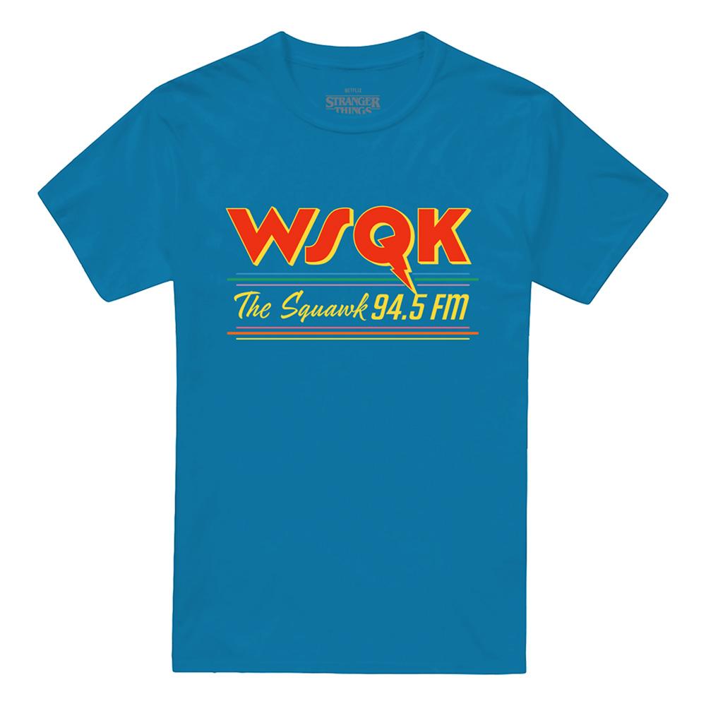 Turquoise - Front - Stranger Things Unisex Adult Wsqk Squawk Lucas T-Shirt