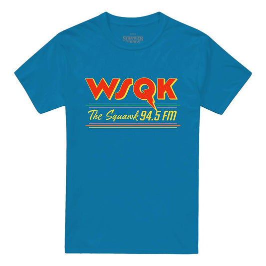 Turquoise - Front - Stranger Things Unisex Adult Wsqk Squawk Lucas T-Shirt