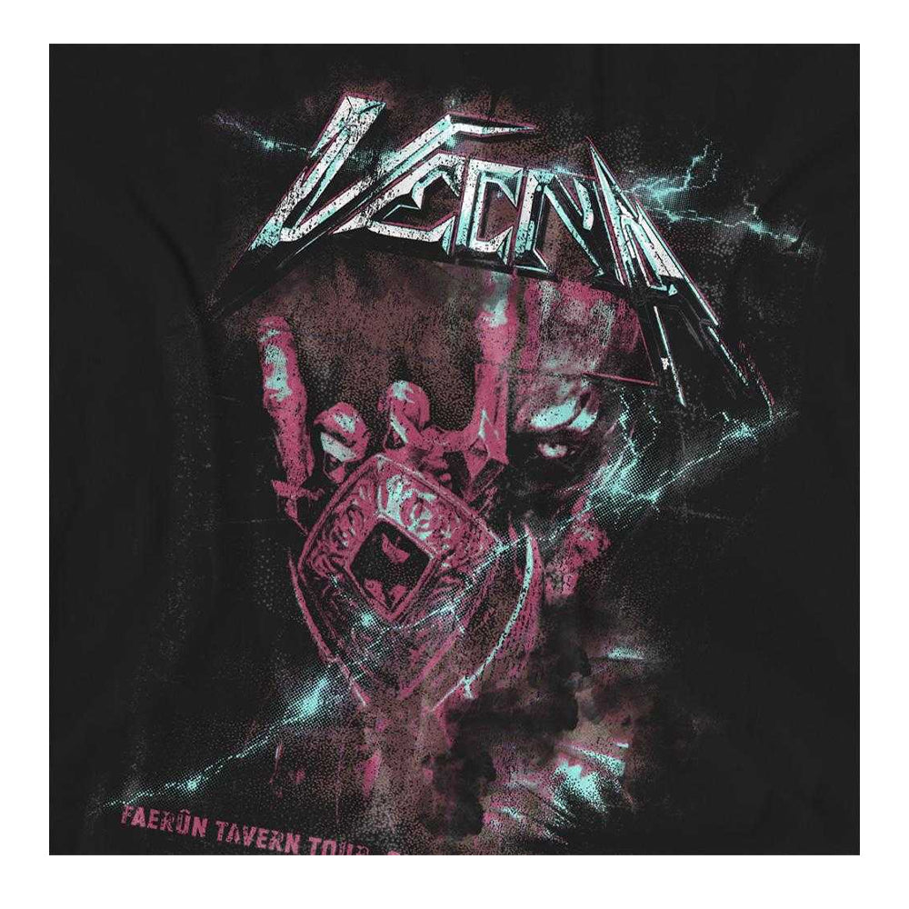 Black - Side - Dungeons & Dragons Womens-Ladies Vecna Lightning T-Shirt