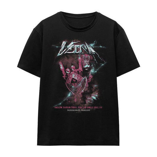 Black - Front - Dungeons & Dragons Womens-Ladies Vecna Lightning T-Shirt
