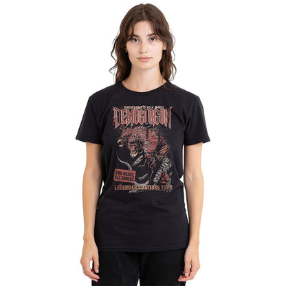 Black - Back - Dungeons & Dragons Womens-Ladies Demogorgon Tour T-Shirt