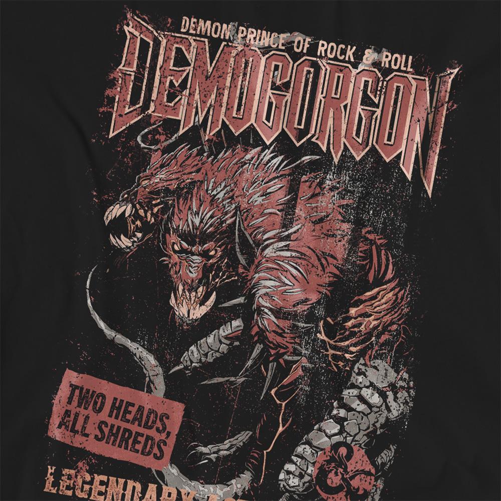 Black - Side - Dungeons & Dragons Womens-Ladies Demogorgon Tour T-Shirt