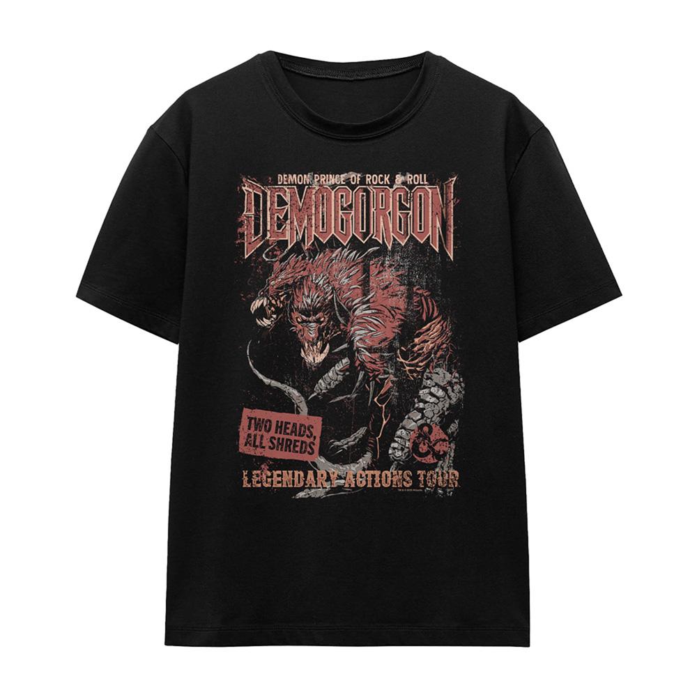 Black - Front - Dungeons & Dragons Womens-Ladies Demogorgon Tour T-Shirt