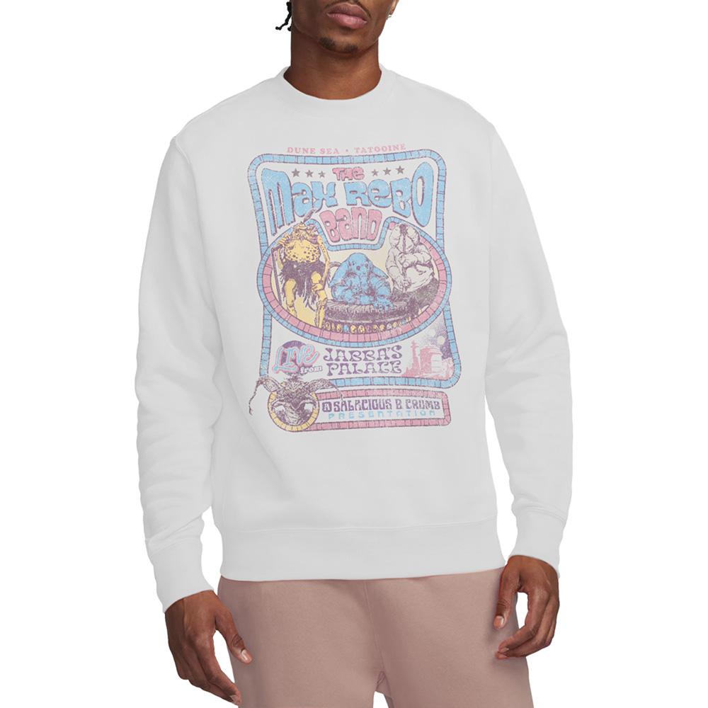 White - Back - Star Wars: Return Of The Jedi Unisex Adult Max Rebo Band Sweatshirt