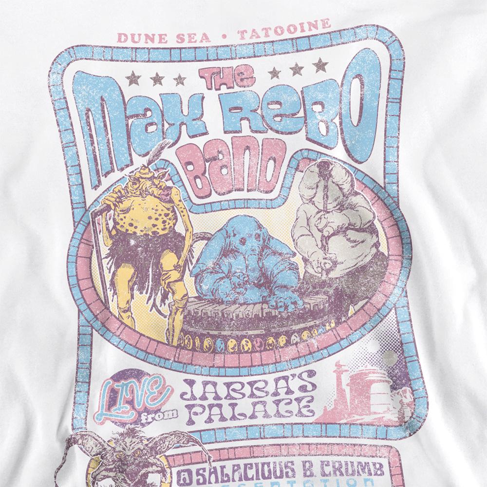 White - Side - Star Wars: Return Of The Jedi Unisex Adult Max Rebo Band Sweatshirt