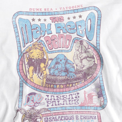 White - Side - Star Wars: Return Of The Jedi Unisex Adult Max Rebo Band Sweatshirt