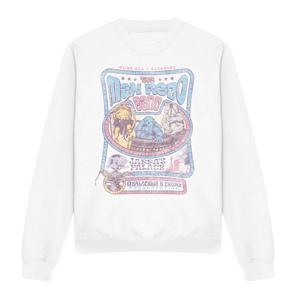 White - Front - Star Wars: Return Of The Jedi Unisex Adult Max Rebo Band Sweatshirt