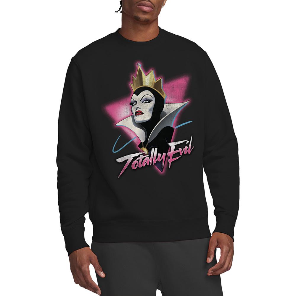 Black - Back - Snow White And The Seven Dwarfs Unisex Adult Totally Evil Sweatshirt