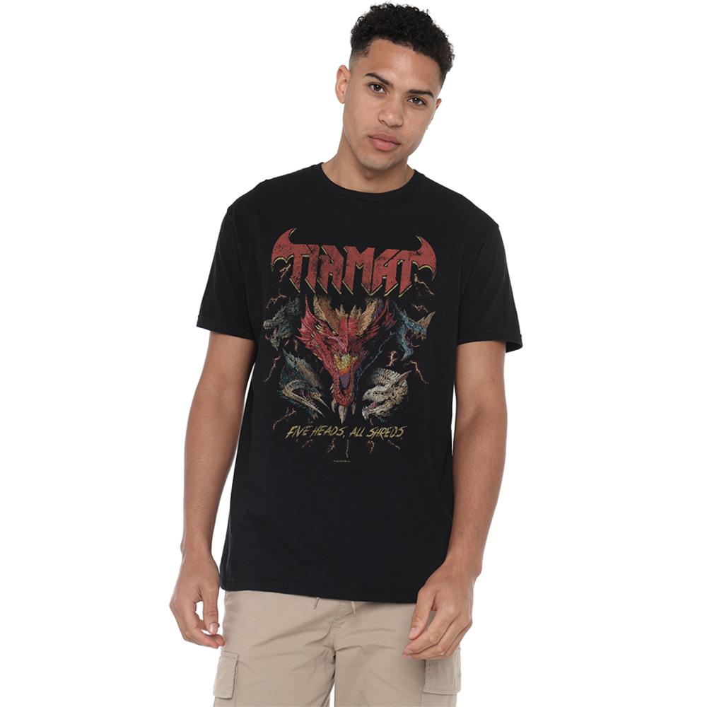 Black - Lifestyle - Dungeons & Dragons Unisex Adult Five Heads Tiamat Dragon Long-Sleeved T-Shirt