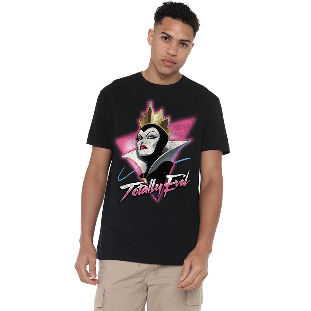 Black - Back - Snow White And The Seven Dwarfs Unisex Adult Totally Evil T-Shirt