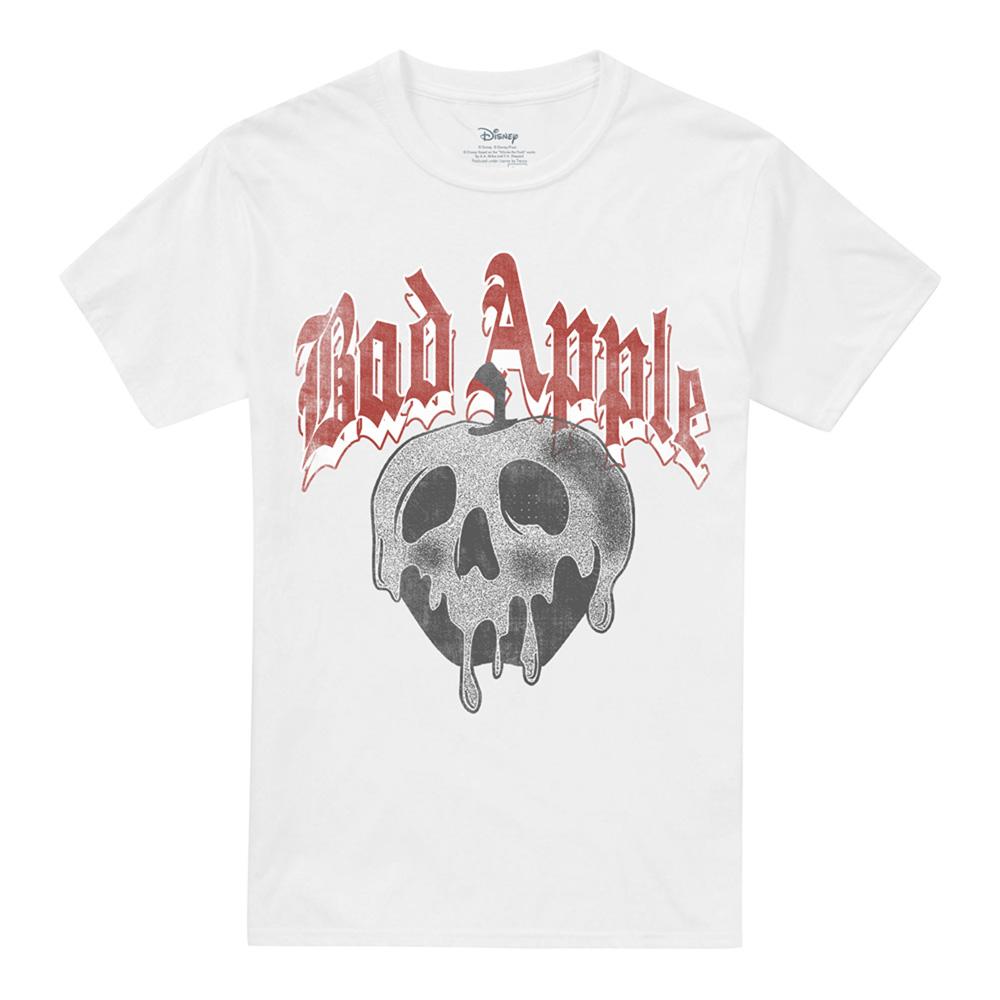 White - Front - Snow White Unisex Adult Bad Apple T-Shirt