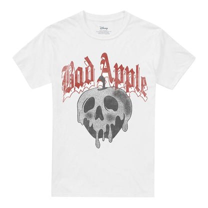 White - Front - Snow White Unisex Adult Bad Apple T-Shirt
