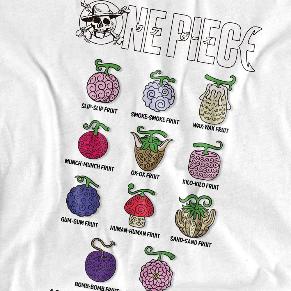 White - Side - One Piece Womens-Ladies Devil Fruits T-Shirt