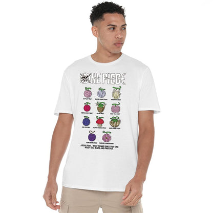 White - Lifestyle - One Piece Unisex Adult Devil Fruits T-Shirt