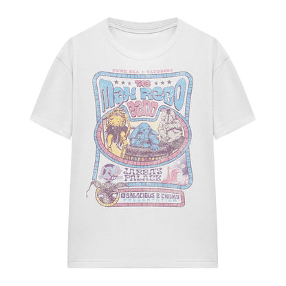 White - Front - Star Wars: The Mandalorian Womens-Ladies Rotj Max Rebo Band T-Shirt