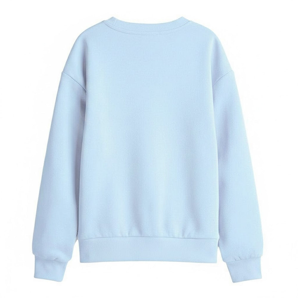 Light Blue - Back - SuperKitties Childrens-Kids Supurr Sweatshirt