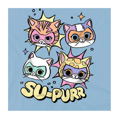 Light Blue - Side - SuperKitties Childrens-Kids Supurr Sweatshirt