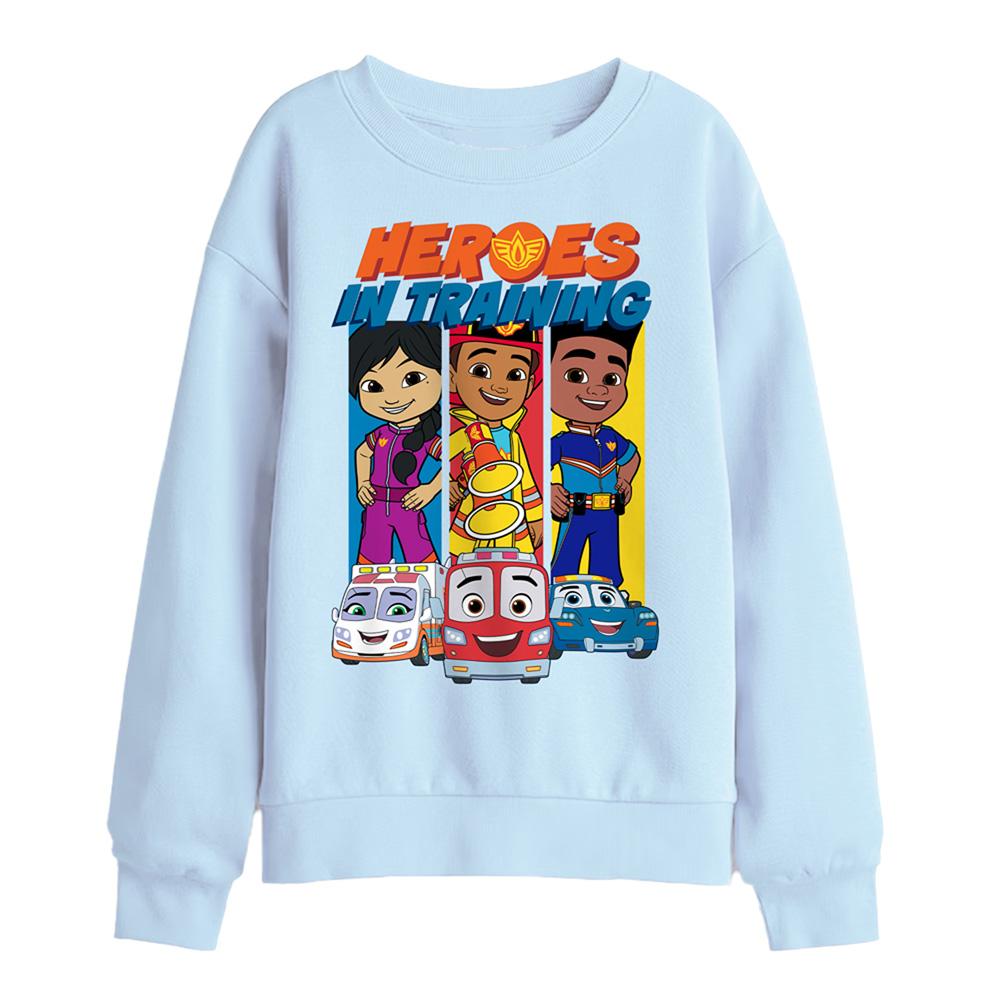 Light Blue - Front - Firebuds Childrens-Kids Heroes In Training Sweatshirt