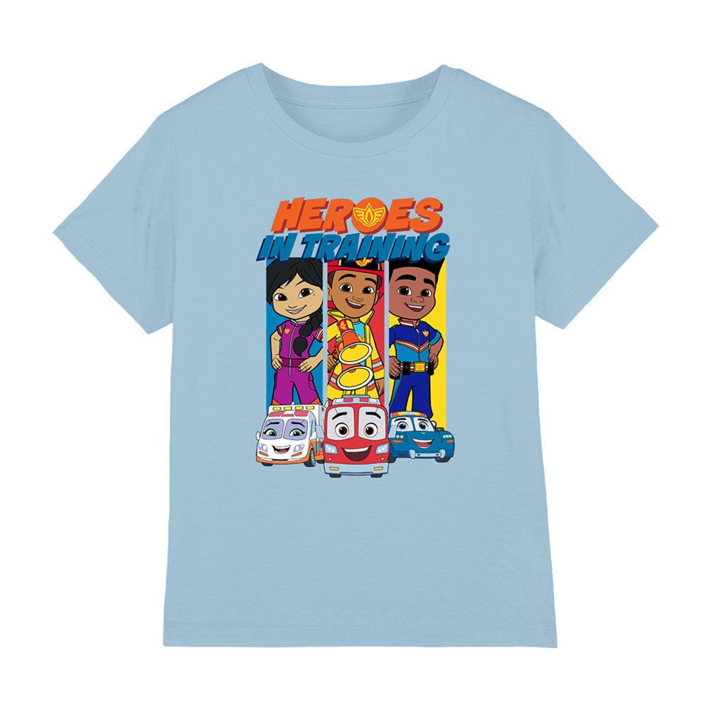 Light Blue - Front - Firebuds Childrens-Kids Heroes In Training T-Shirt