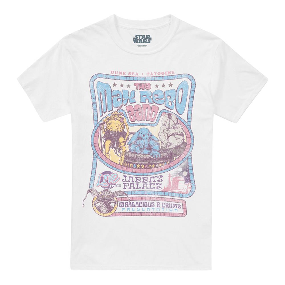 White - Front - Star Wars: Return Of The Jedi Unisex Adult Max Rebo Band T-Shirt