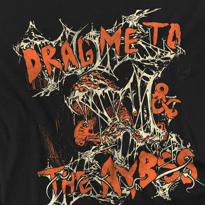 Black - Lifestyle - Dungeons & Dragons Unisex Adult Drag Me To The Abyss Back Print T-Shirt