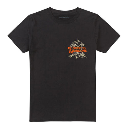 Black - Pack Shot - Dungeons & Dragons Unisex Adult Drag Me To The Abyss Back Print T-Shirt