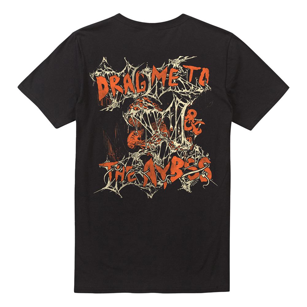 Black - Front - Dungeons & Dragons Unisex Adult Drag Me To The Abyss Back Print T-Shirt