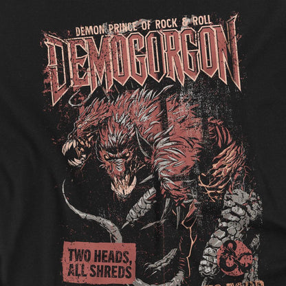 Black - Side - Dungeons & Dragons Unisex Adult Demogorgon Tour T-Shirt