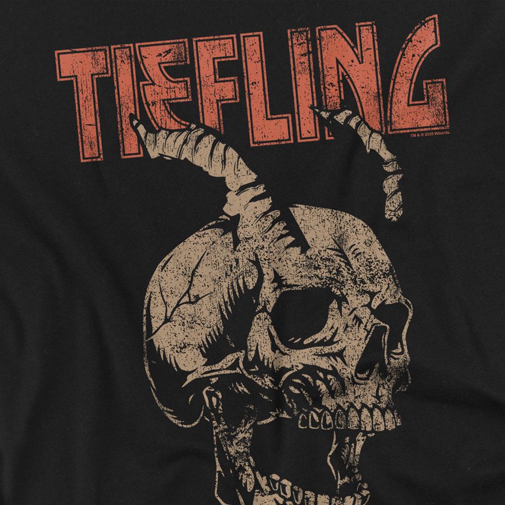 Black - Side - Dungeons & Dragons Unisex Adult Tiefling T-Shirt