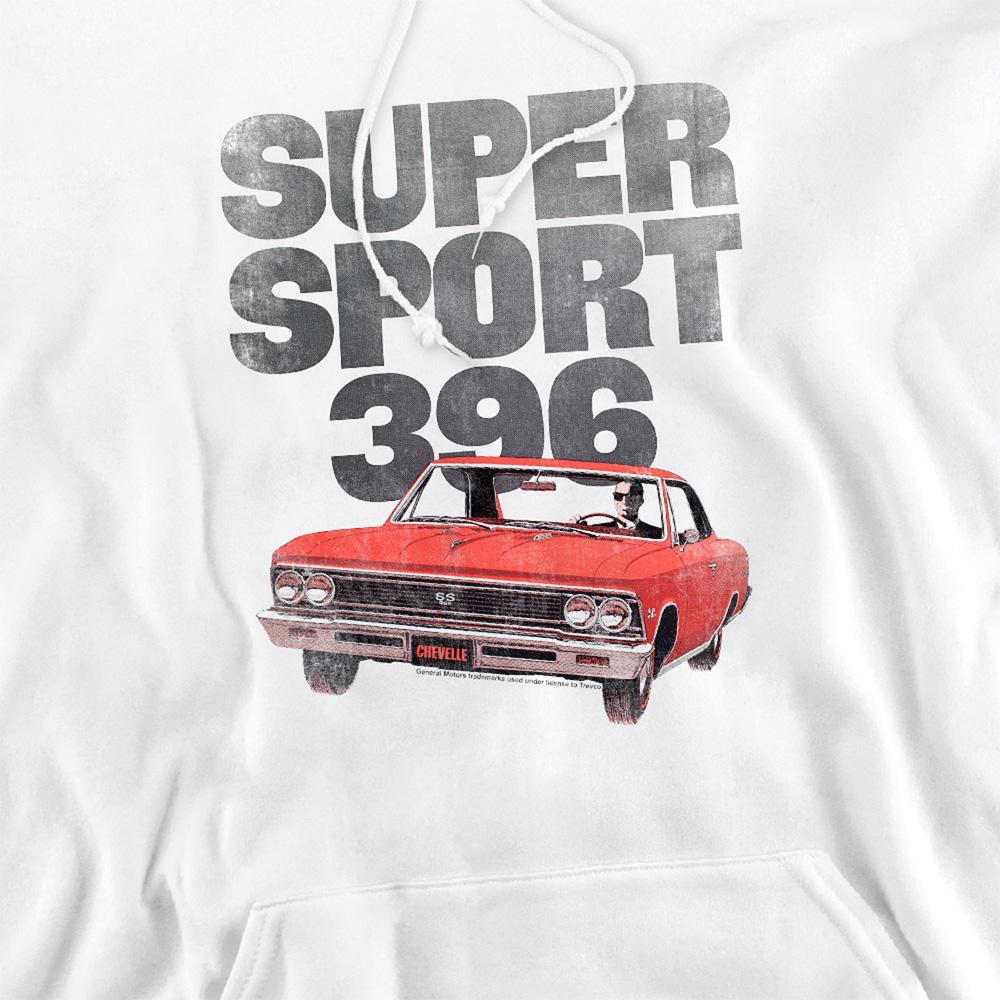 White - Side - Chevrolet Unisex Adult Chevelle Ss Hoodie