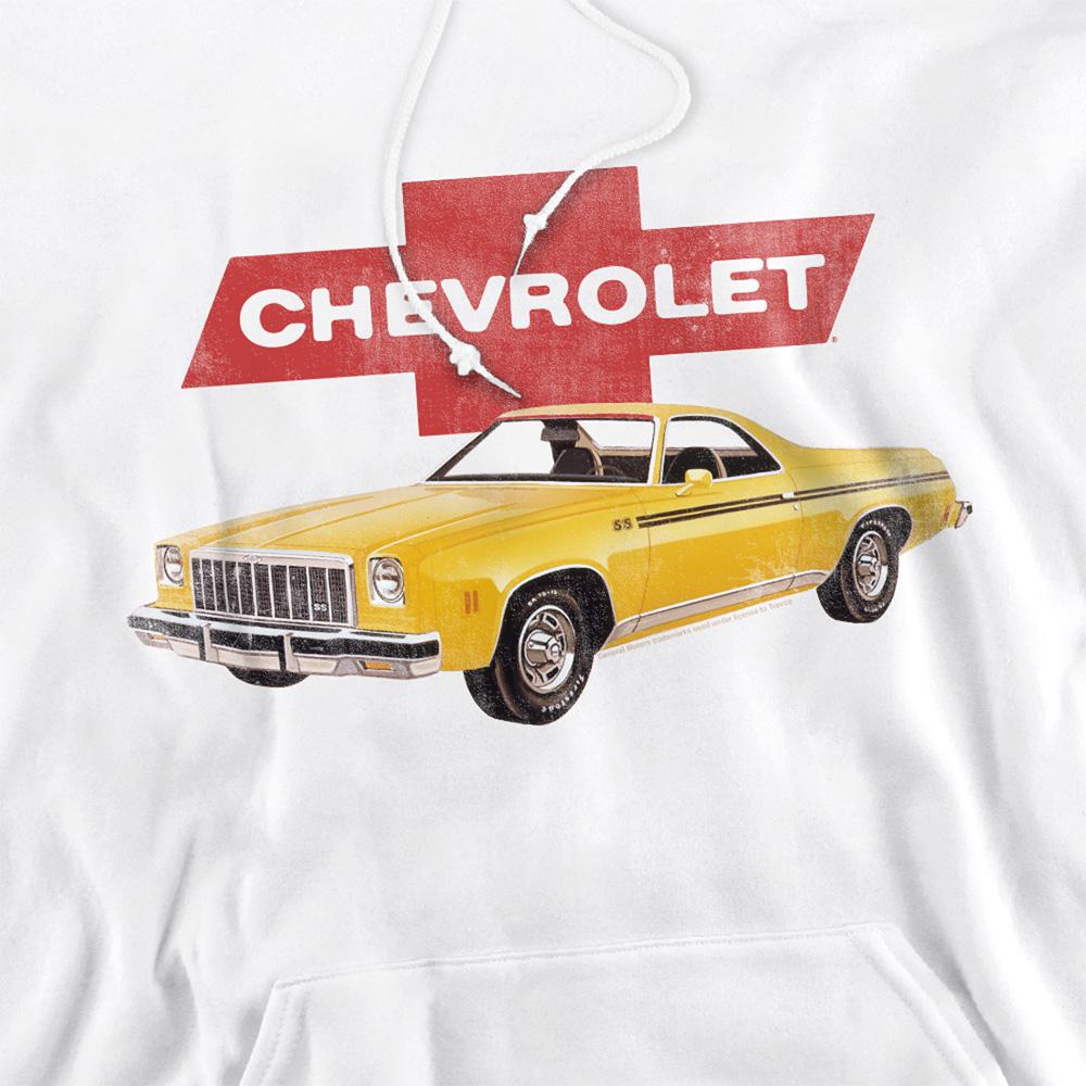 White - Side - Chevrolet Unisex Adult El Camino Hoodie