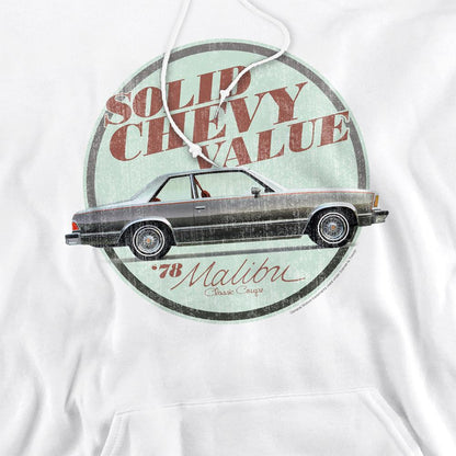 White - Side - Chevrolet Unisex Adult Do The Bu Hoodie