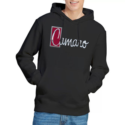 Black - Back - Chevrolet Unisex Adult Chrome Script Hoodie