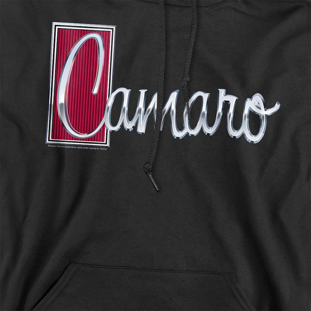Black - Side - Chevrolet Unisex Adult Chrome Script Hoodie