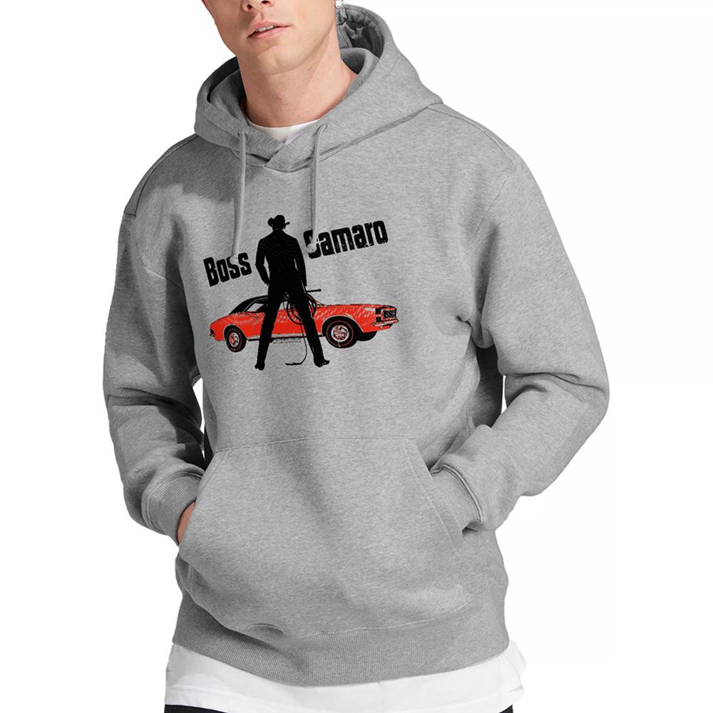 Athletic Heather - Back - Chevrolet Unisex Adult Boss Hoodie