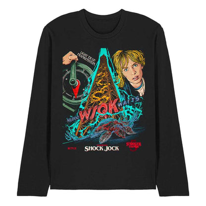 Black - Front - Stranger Things 5 Unisex Adult Butcher Billy Chapter 5 Long-Sleeved T-Shirt