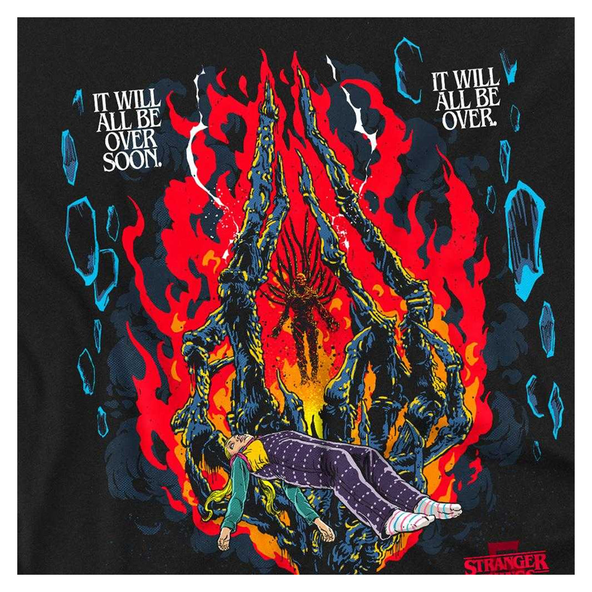 Black - Side - Stranger Things 5 Unisex Adult Butcher Billy Chapter 7 Long-Sleeved T-Shirt