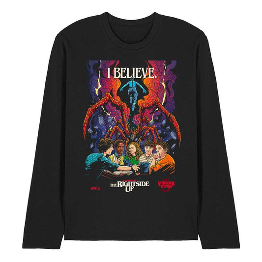 Black - Front - Stranger Things 5 Unisex Adult Butcher Billy Chapter 8 Long-Sleeved T-Shirt