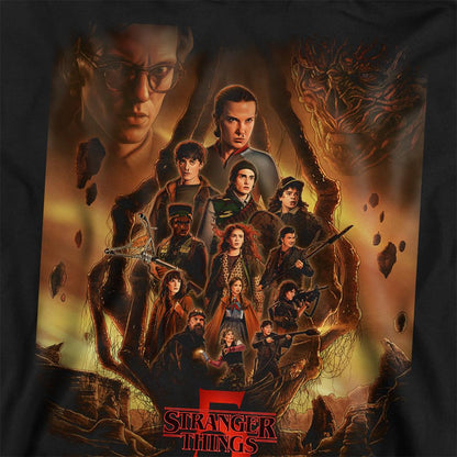 Black - Side - Stranger Things Unisex Adult The Finale Poster Sweatshirt