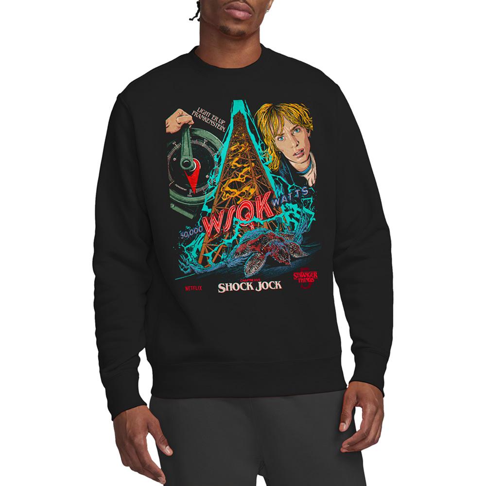 Black - Back - Stranger Things 5 Unisex Adult Butcher Billy Chapter 5 Sweatshirt