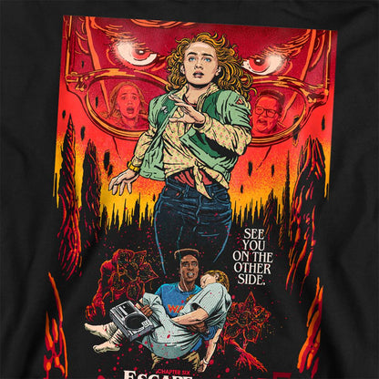 Black - Side - Stranger Things 5 Unisex Adult Butcher Billy Chapter 6 Sweatshirt