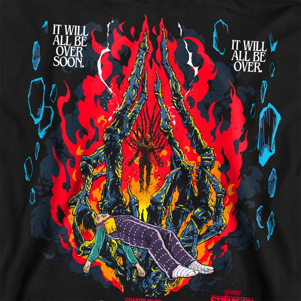 Black - Side - Stranger Things 5 Unisex Adult Butcher Billy Chapter 7 Sweatshirt