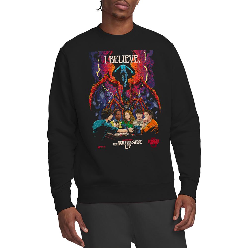 Black - Back - Stranger Things 5 Unisex Adult Butcher Billy Chapter 8 Sweatshirt