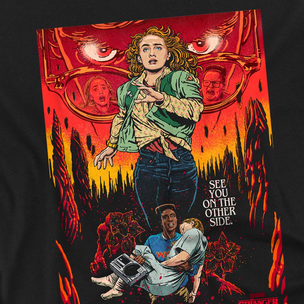 Black - Side - Stranger Things 5 Unisex Adult Butcher Billy Chapter 6 T-Shirt