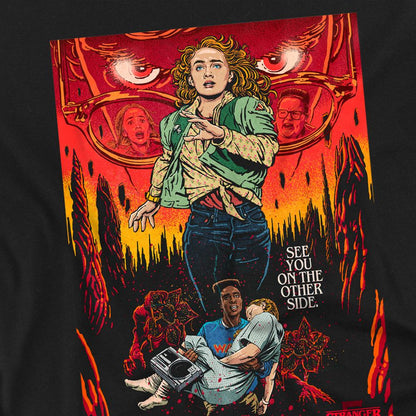 Black - Side - Stranger Things 5 Unisex Adult Butcher Billy Chapter 6 T-Shirt