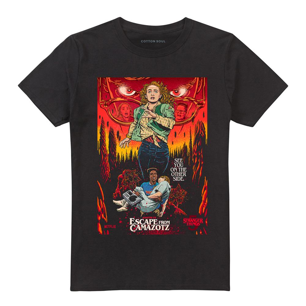 Black - Front - Stranger Things 5 Unisex Adult Butcher Billy Chapter 6 T-Shirt