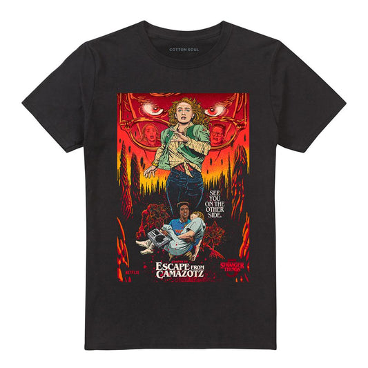 Black - Front - Stranger Things 5 Unisex Adult Butcher Billy Chapter 6 T-Shirt