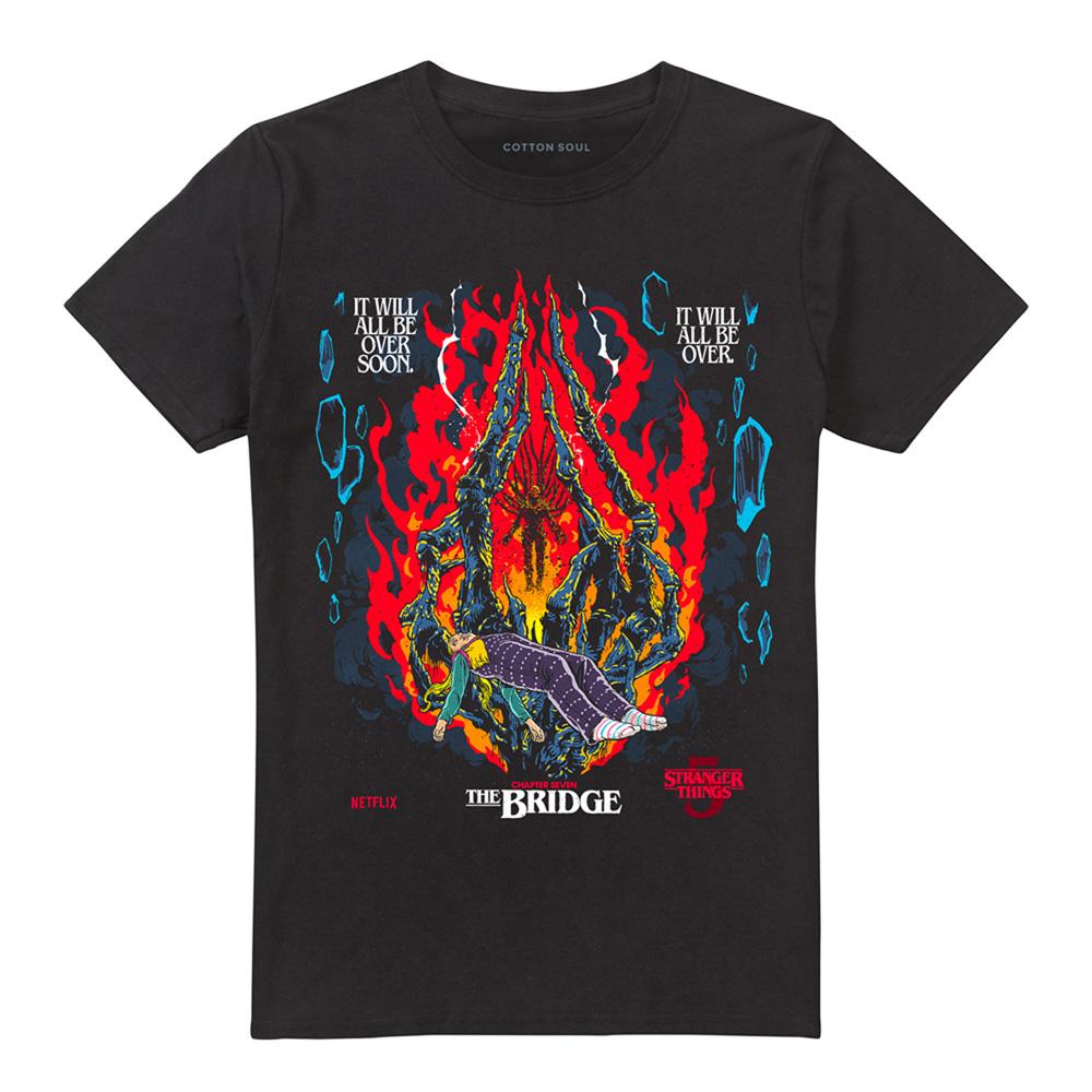 Black - Front - Stranger Things 5 Unisex Adult Butcher Billy Chapter 7 T-Shirt